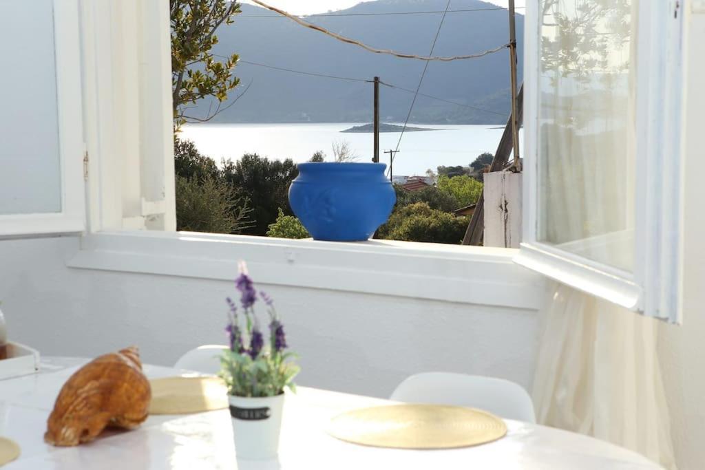 White Villa In Olive Trees And Seaview To Panagia Almiropótamos Екстериор снимка