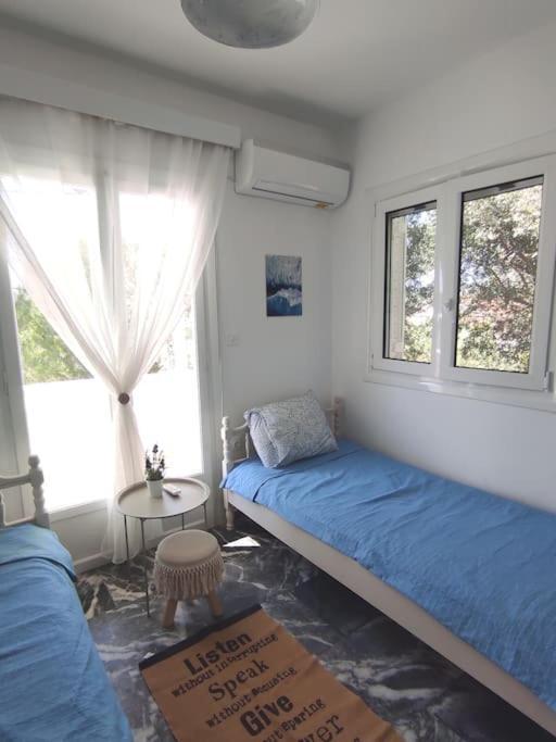 White Villa In Olive Trees And Seaview To Panagia Almiropótamos Екстериор снимка