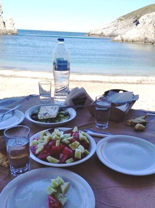 White Villa In Olive Trees And Seaview To Panagia Almiropótamos Екстериор снимка