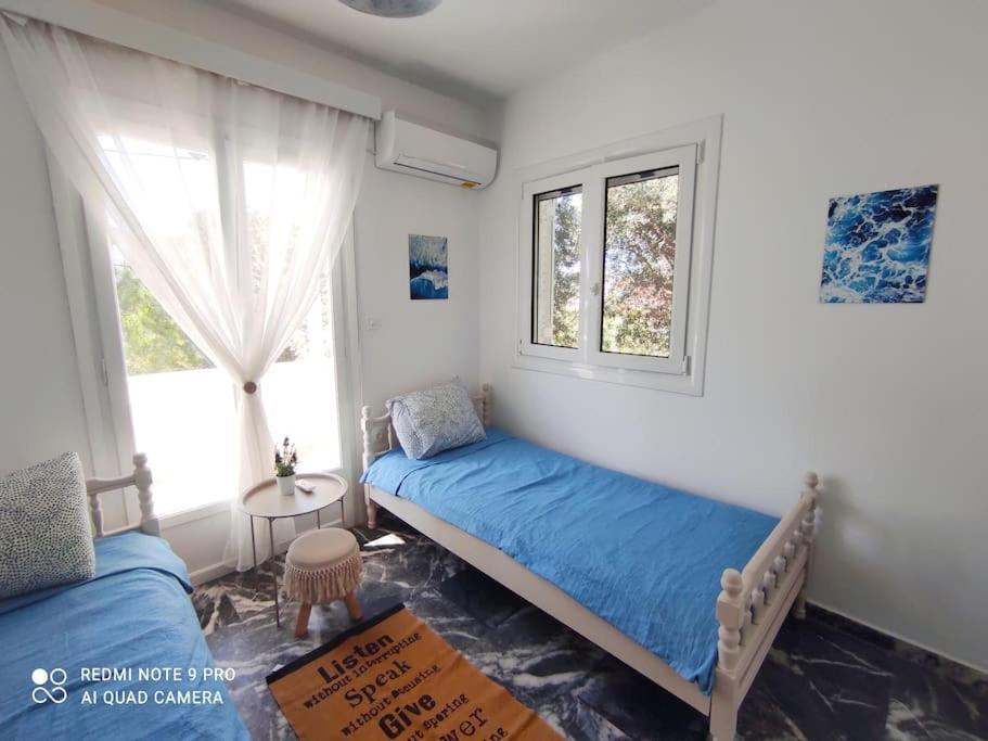 White Villa In Olive Trees And Seaview To Panagia Almiropótamos Екстериор снимка