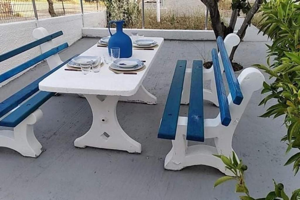 White Villa In Olive Trees And Seaview To Panagia Almiropótamos Екстериор снимка