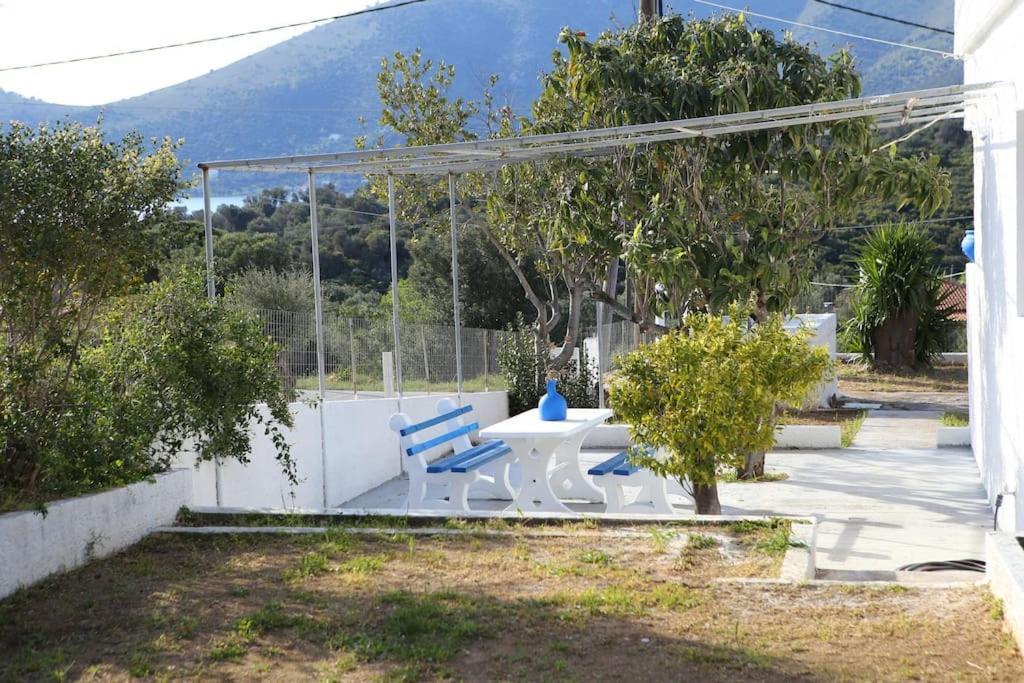 White Villa In Olive Trees And Seaview To Panagia Almiropótamos Екстериор снимка