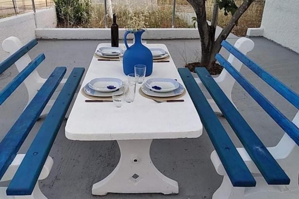 White Villa In Olive Trees And Seaview To Panagia Almiropótamos Екстериор снимка