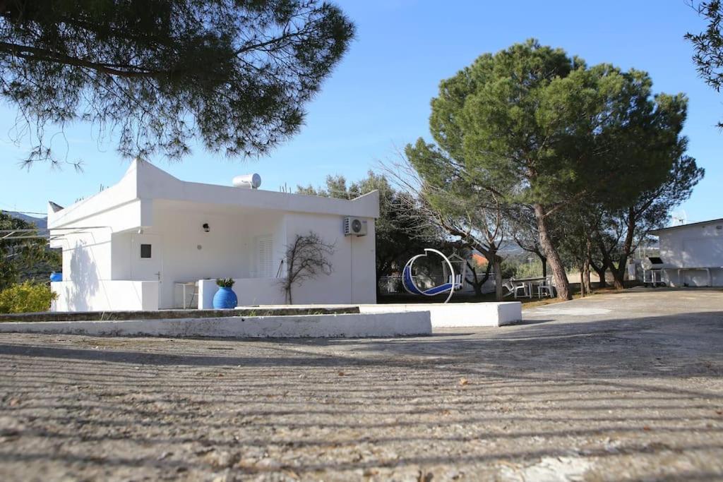 White Villa In Olive Trees And Seaview To Panagia Almiropótamos Екстериор снимка